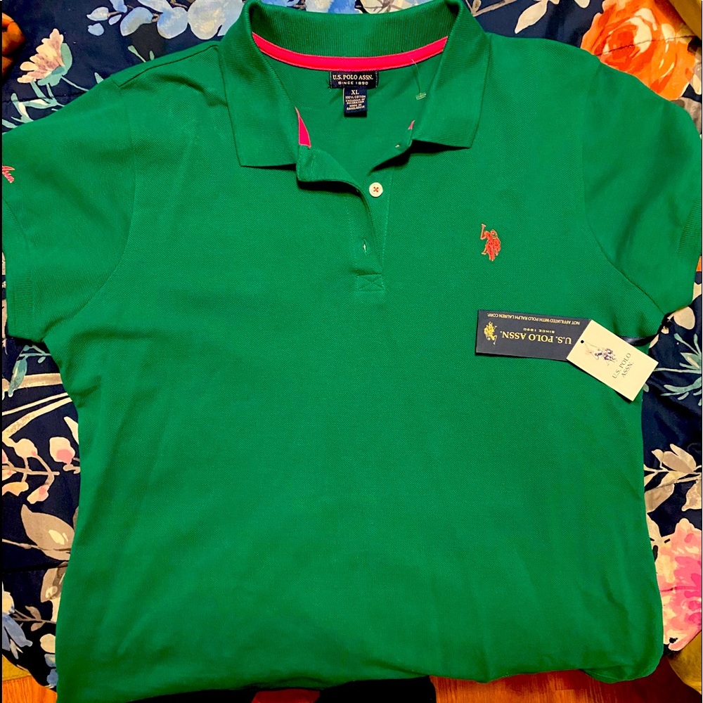 Polo shirt Pink and Green